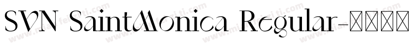 SVN SaintMonica Regular字体转换